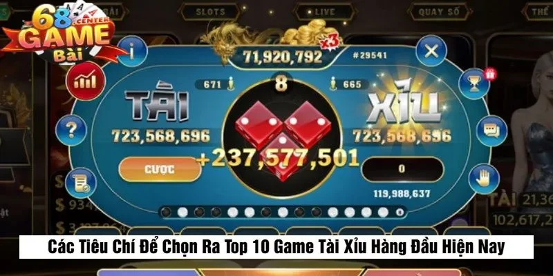 Các Tiêu Chí Để Chọn Ra Top 10 Game Tài Xỉu Hàng Đầu Hiện Nay